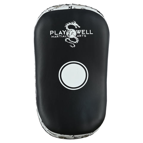 Playwell Elite "Logos V2" Leather Curved Thai Pad - Single