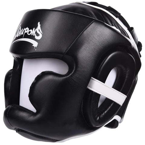 8 Weapons Unlimited Muay Thai Full Face Head Guard