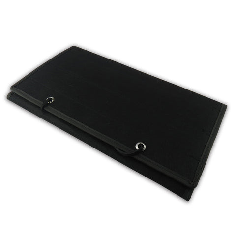Standard Cloth Fabric Foldable Wall Mounted Belt Display - Black