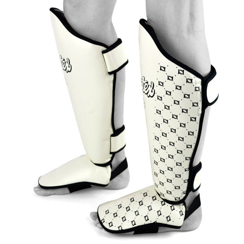 Fairtex SP5 Muay Thai Shin Pads - White