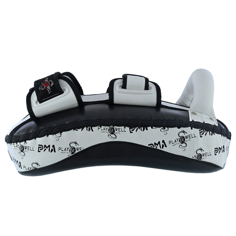 Playwell Elite "Logos V2" Leather Curved Thai Pad - Pair