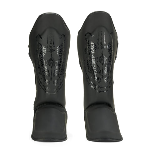 Pro MMA Stand Up Muay Thai Twin Tiger Shin Instep Guards