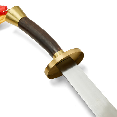 Natural Finished Teak Wood Case Broadsword