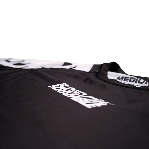 Scramble Baka Short Sleeve Rash Guard - Black