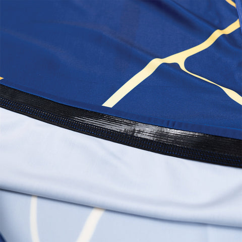 Scramble Kintsugi Short Sleeve Rash Guard - Blue