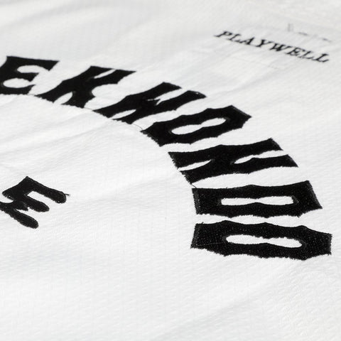 Korean Ultimate Taekwondo Uniform: White V-Neck - Clearance