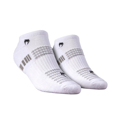 Venum Vector No-Show Socks 3 Pack - ( Large Size ) - White/Grey