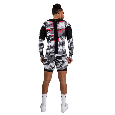 Venum Electron 3.0 MMA Long Sleeve Rashguard - Camo Grey