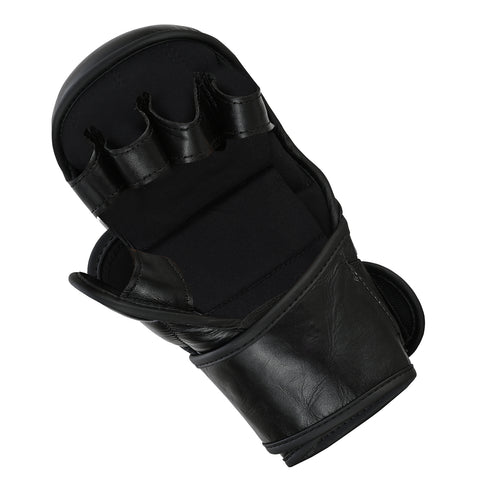 Playwell Elite MMA Sparring 7oz Fight Gloves - Black