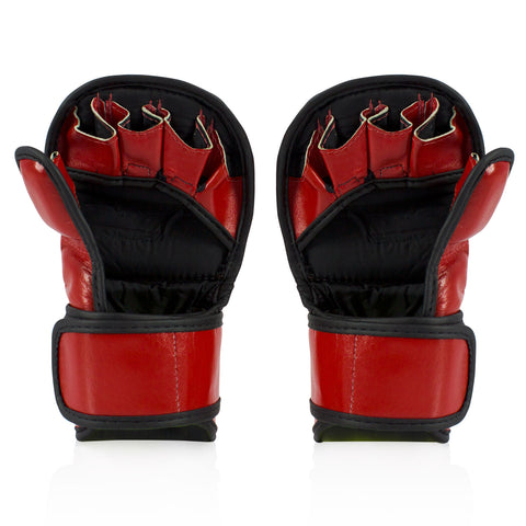 Fairtex FGV15 MMA Leather 7oz Sparring Gloves - Red