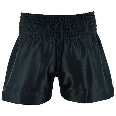 KickBoxing Competition Satin Fight shorts - Black