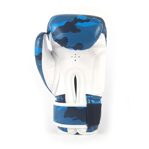 Sandee Authentic Kids Camo Boxing Gloves - Blue