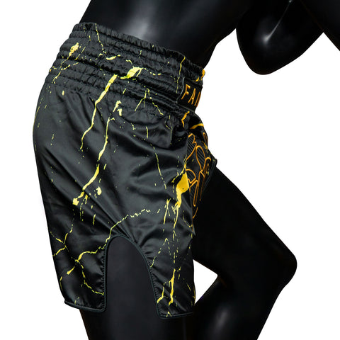 Fairtex Muay Thai Fight Shorts Black - Marble