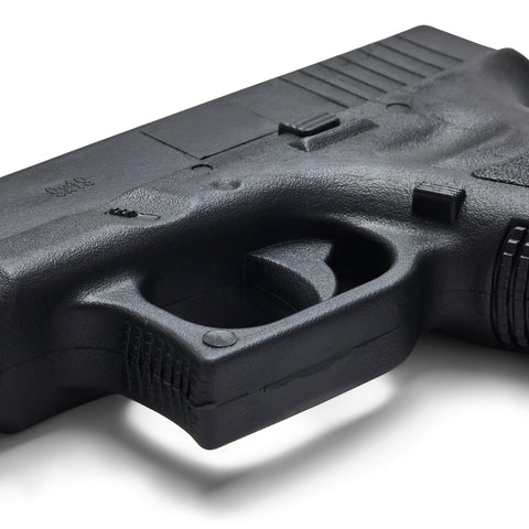 Realistic TP Rubber Glock Hand Gun W/ Removable Magazine - E404A