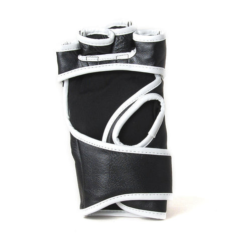 Sandee MMA Leather Fight Gloves - Black 4oz