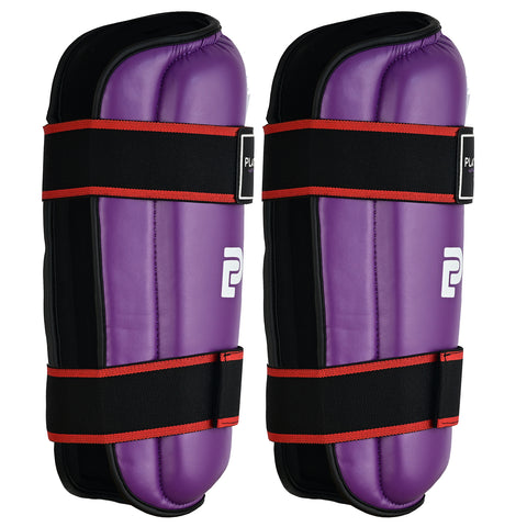 Semi Contact Elite Kickboxing Shin Guards - Purple