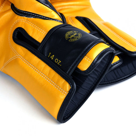 Fairtex Super Sparring Black/Gold Boxing Gloves