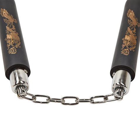 NR-018: 8 in Foam with ball bearing chain: All Black