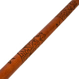 Bo Staff Carved Dragon - 60 Inches