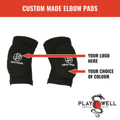 Custom Made Martial Arts Elbow Pads - Your Logo