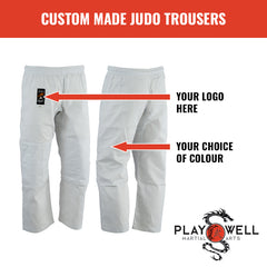 Custom Made Martial Arts Judo Pants   - Your Logo