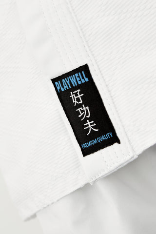 Playwell Premium Kids Judo Suit - White 380g