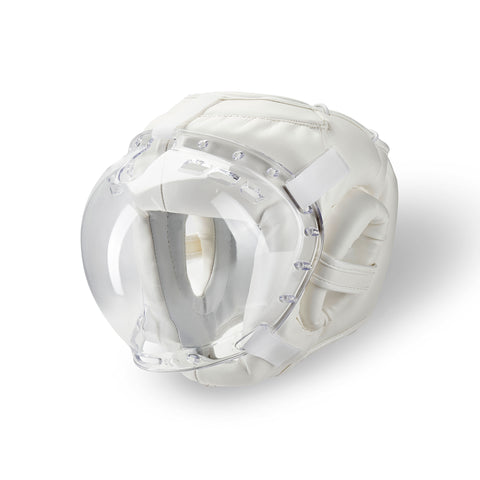Kudo Adults White Padded Headguard: Full Mask  - NEW