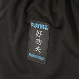 Kids Kung Fu Medium Weight 9oz Suit - Black/White