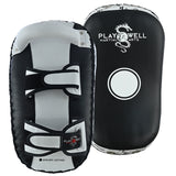 Playwell Elite "Logos V2" Leather Curved Thai Pad - Pair