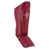 Playwell "Maroon Series" Leather Muay Thai Shin Instep Guards  -