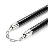 Deluxe Black Oak Nunchucks W/ 2 Yellow  B.B C111