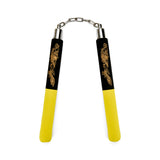 NR-031: Foam Nunchaku with Metal B/Bearing. Yellow / Black Drago