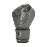 Playwell Matte "Twin Tiger" Boxing Gloves - Grey