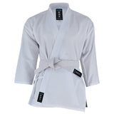 Karate Uniform Mixed Childrens: White / Black Trousers  - 9oz
