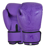 Twin Tigers Muay Thai Boxing Gloves, Shin Pads & Shorts - Purple