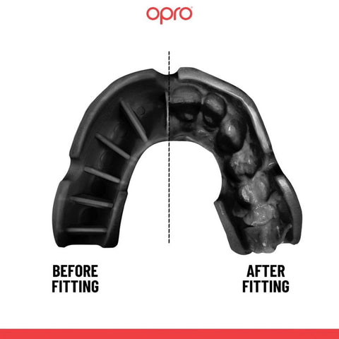 Opro UFC Kids Bronze Self Fit Mouth Guard - Black
