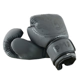 Twin Tigers Muay Thai Boxing Gloves, Shin Pads & Shorts - Grey