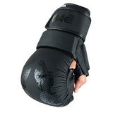 PMA Twin Tigers MMA Sparring Gloves & Shin Pads Set - Black