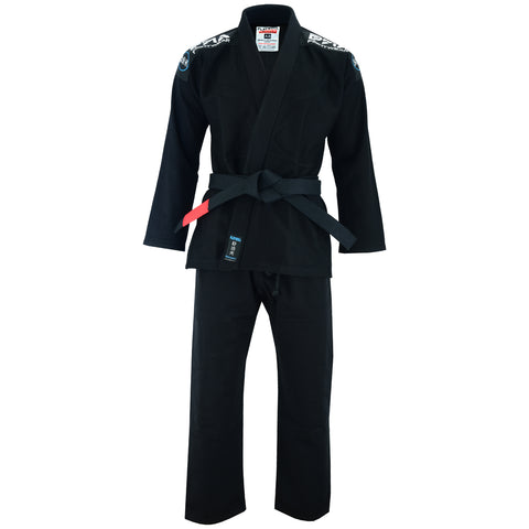 Playwell Adults Mens Pro Elite BJJ Jiu Jitsu Gi - Black