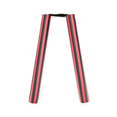NR-003: Foam Nunchaku with Cord Black/ Red stripes