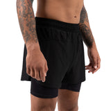 Scramble Combo Hybrid Grappling Fight Shorts - Black