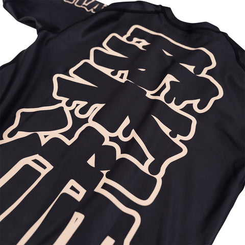 Scramble Drip Logo Short Sleeve Rash Guard