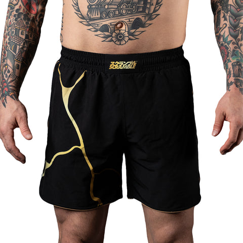 Scramble Kintsugi Grappling Fight Shorts - Black
