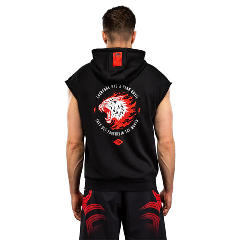 Venum x Mike Tyson Tiger Sleeveless Hoody - Deep Black