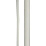Bo Staff White  Waxed Tapered Both End - 60"