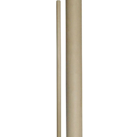 Bo Staff White  Waxed Tapered Both End - 60"