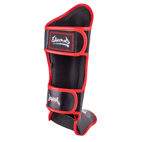 8 Weapons Kids Beastial Wolf Muay Thai Shin Guards