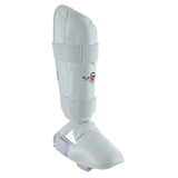 WUKF Style Karate Competion White Shin Guards  - Pair