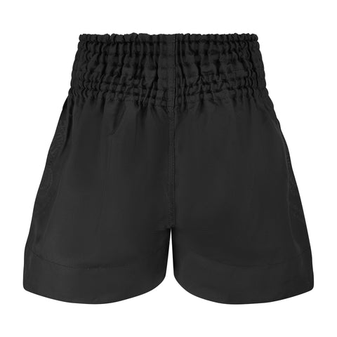 Twin Tiger Satin Muay Thai Competition Fight Shorts - Black/Blac