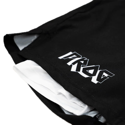 Progress Jiu Jitsu Bengal Hybrid No Gi Shorts - Black/White